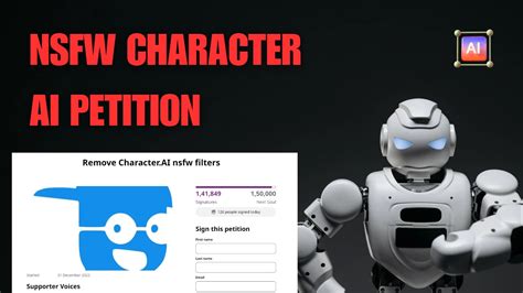 Request To Remove NSFW Filter. . Character ai nsfw petition